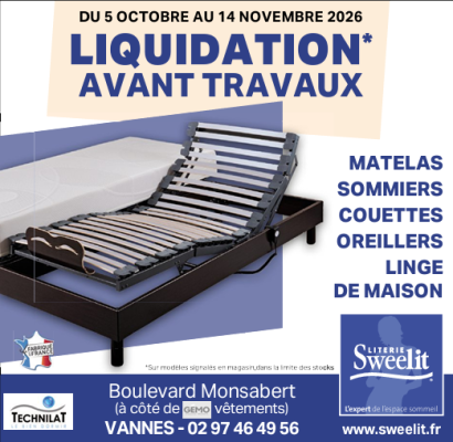LIQUIDATION DU STOCK AVANT TRAVAUX